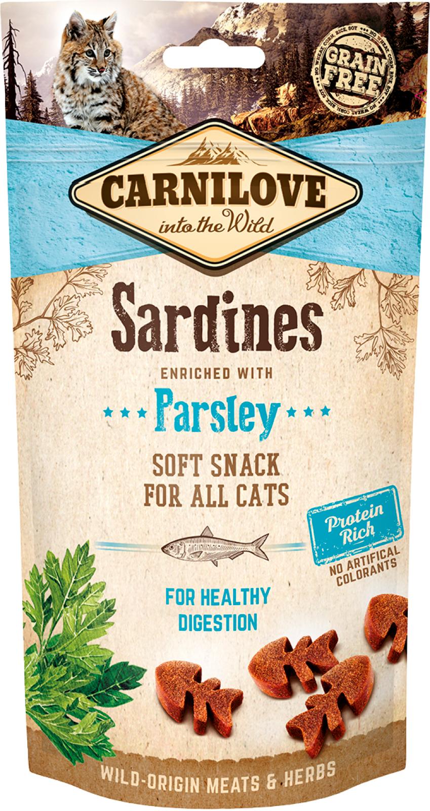 Carnilove Kat Snack med Sardin - 50g Delikatesse!