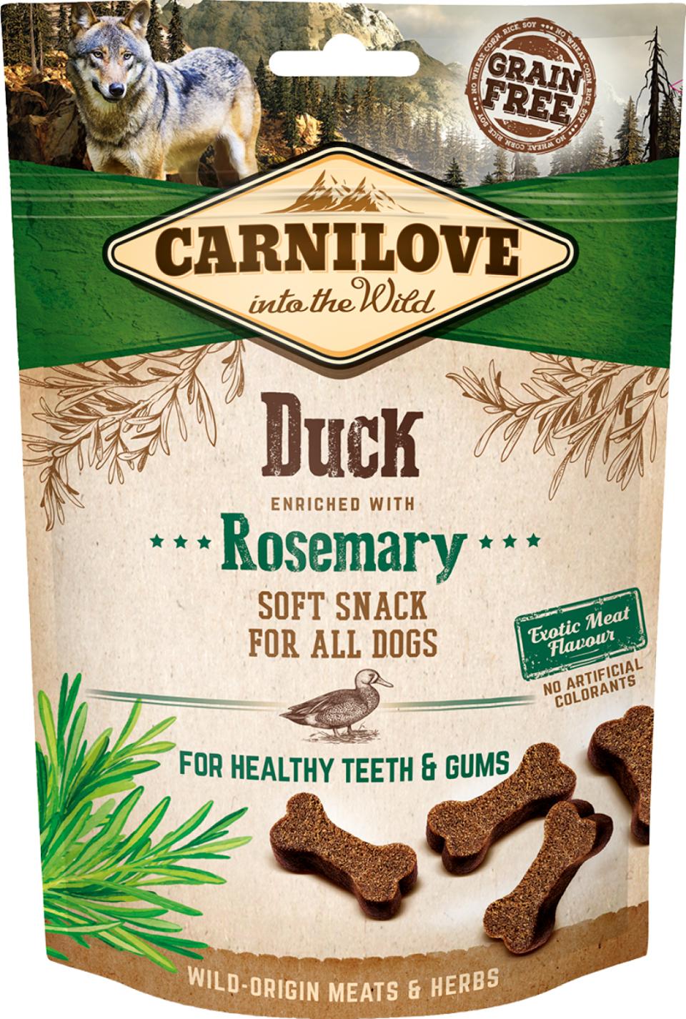 Carnilove Semi Fugtig Snack med And og Rosmarin 200g