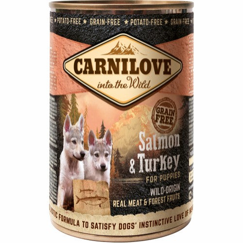 Carnilove Laks & Kalkun Hvalpefoder 400g - Premium Foder