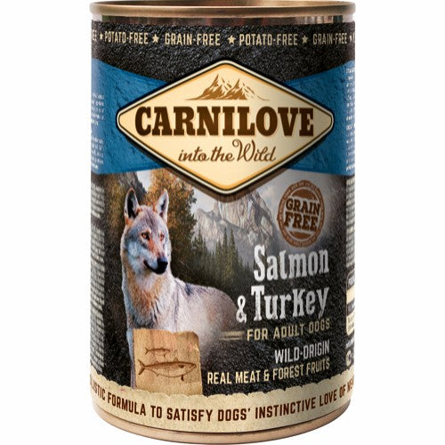 Carnilove Laks og Kalkun 400g - Vådfoder til Hund