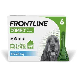 Frontline Combo Hund 10-20kg - 6 Pipetter mod Lopper og Flåter