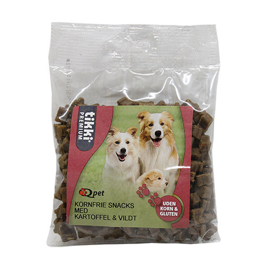 Hundegodbidder  Tikki Kornfri Godbidder Med Vildt 150g