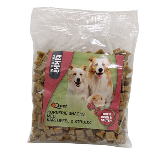 Hunde Godbidder   Uden Korn Med Struds  150g