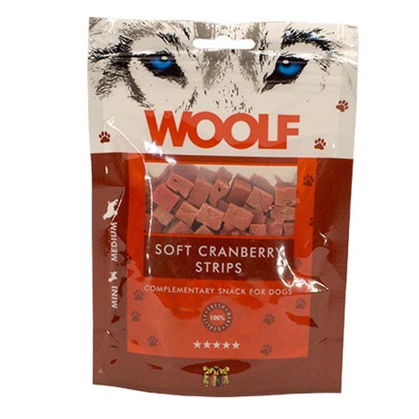 Hundegodbid Woolf Tranebær Kylling  100g