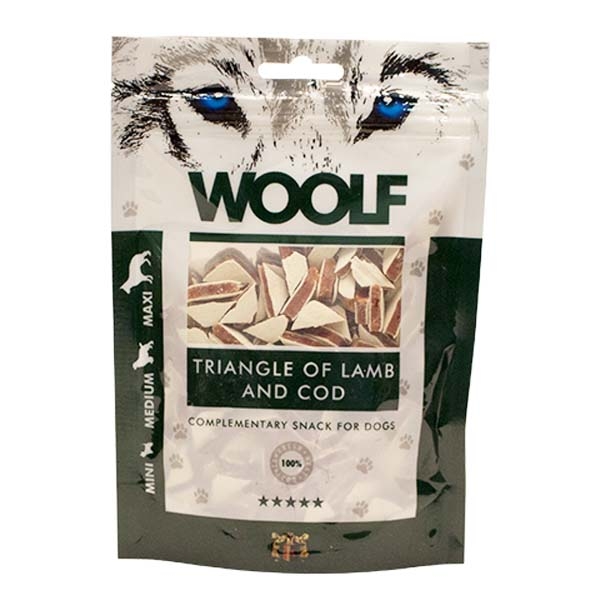 Hundegodbid Woolf Lam Torsk Sandwich  100g