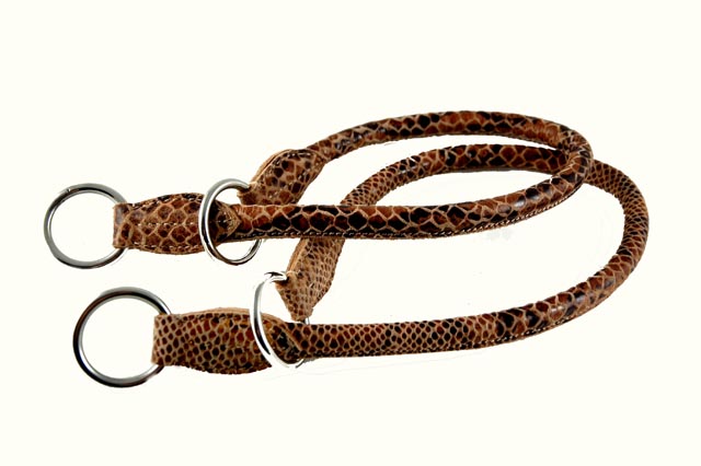 2 Cool Fat Snake Læderhalsbånd med Kvæler Effekt