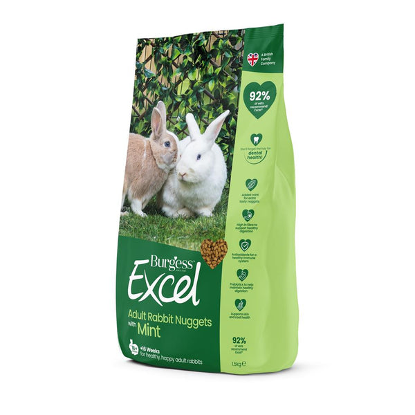 Burgess Excel Mint Kaninfoder - Sundt og Velsmagende Foder