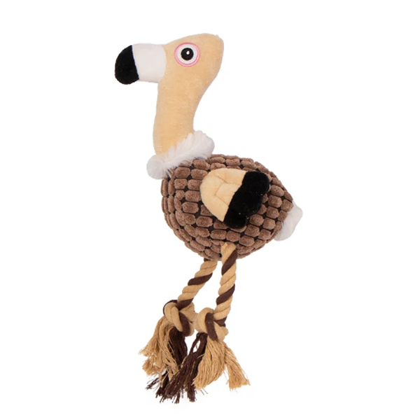 Flamingo Hundelegetøj med Reb - Sjov Leg til Små Hunde