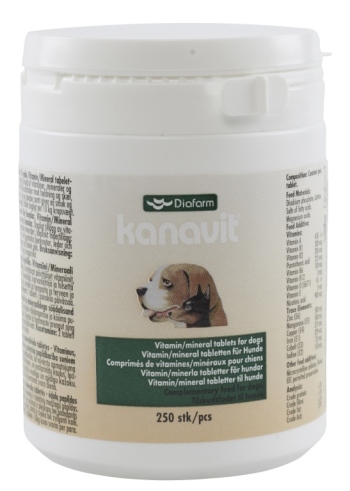 Kanavit Vitamin- og Mineraltabletter til Hunde - Naturkosttilskud