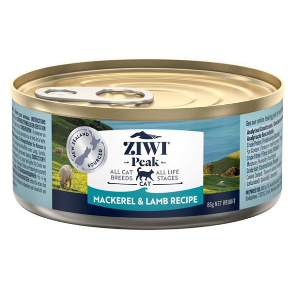 Ziwipeak Kattemad med Makrel og Lam - 85g