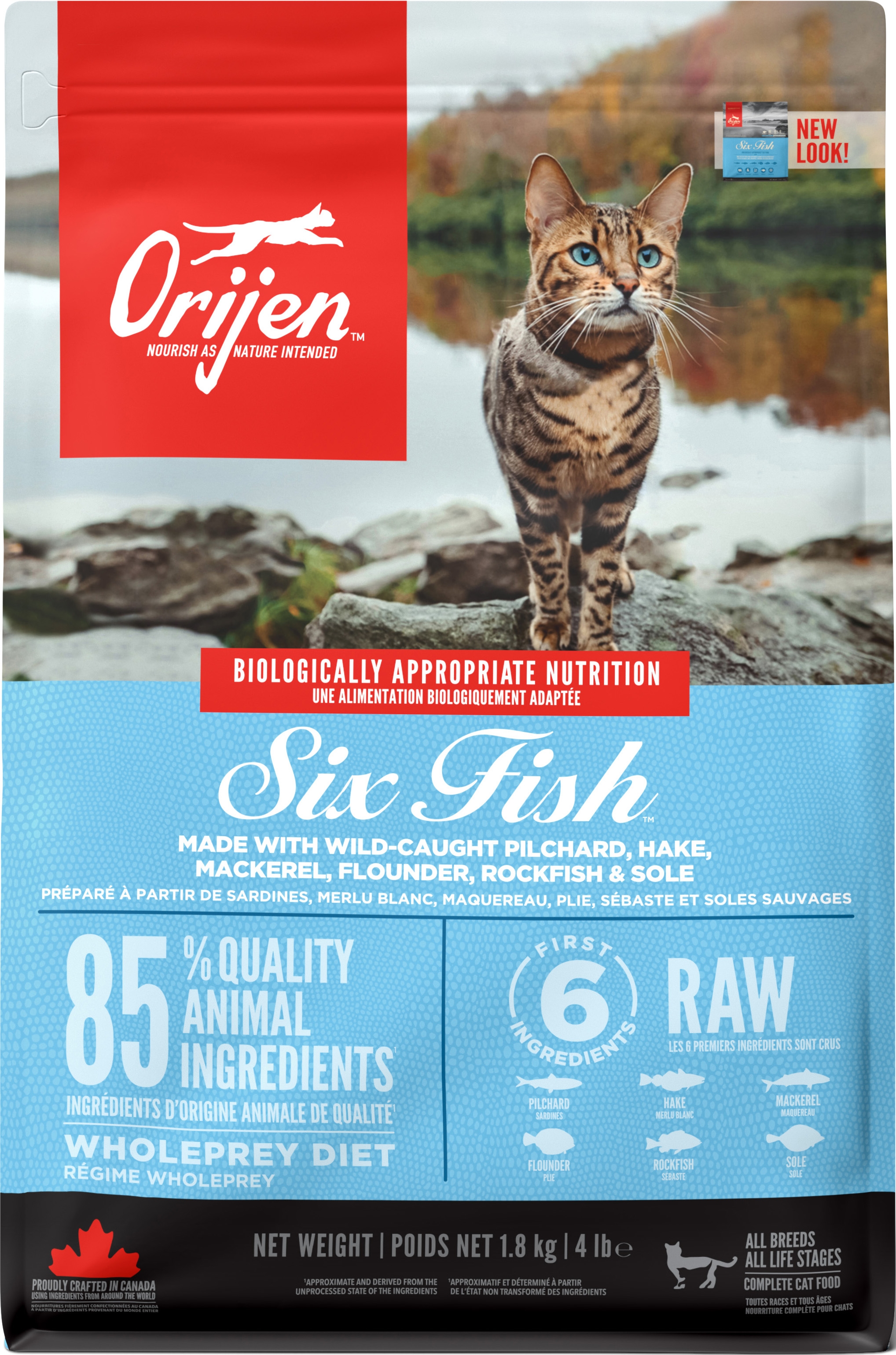 Orijen 6 Fisk  Kornfrit Kattefoder