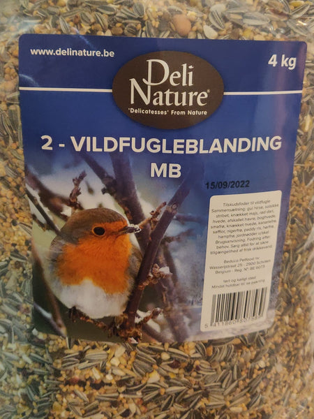 Deli Nature Vildtfuglefrø med Hamp, Hør og Jordnødder 4kg
