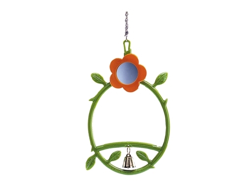 Blomstergynge med Spejl og Klokke til Små Dyr